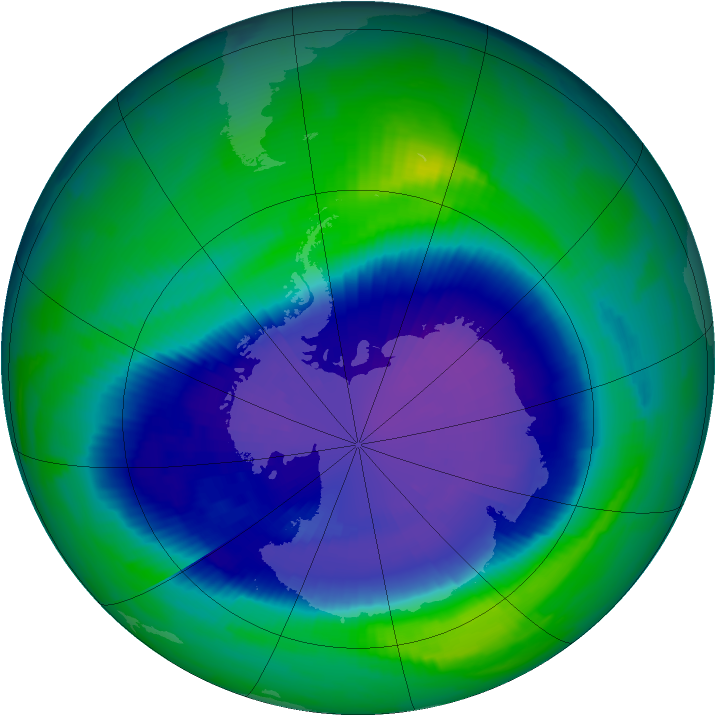 Ozone Map 1997-09-18